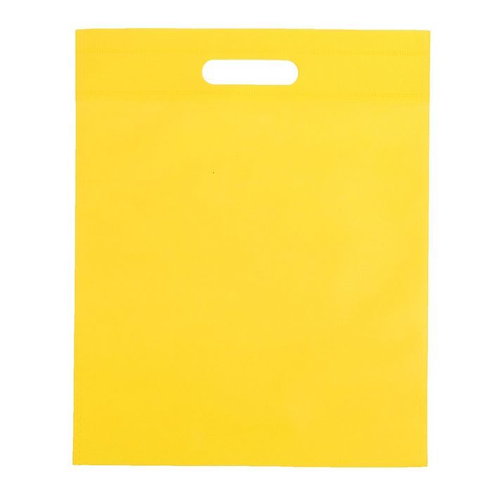 Пакет с вырубной ручкой 40х50см желтый
